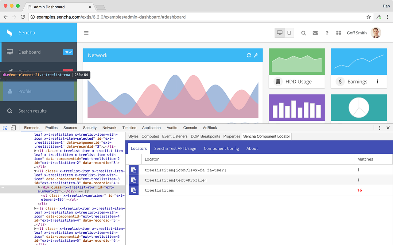 Sencha Component Locator Preview image 1