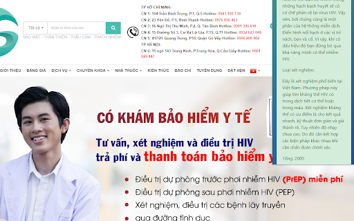 Xét nghiệm và dấu hiệu HIV