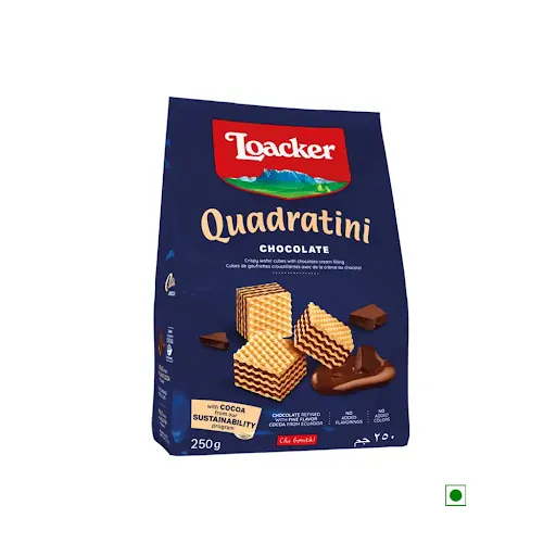 Loacker Quadratini Cream Cacao [250 Grams]