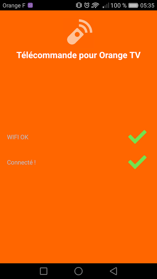 Android application Télécommande pour Orange TV screenshort