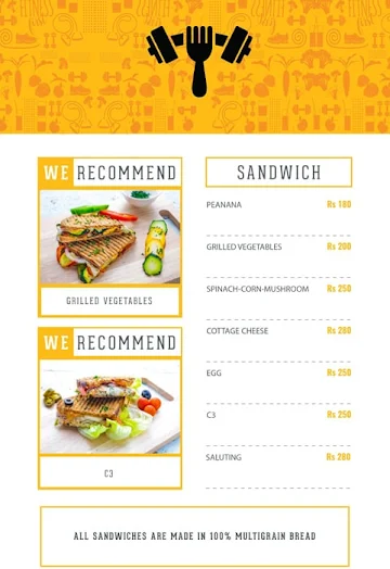 Fit Food Company menu 