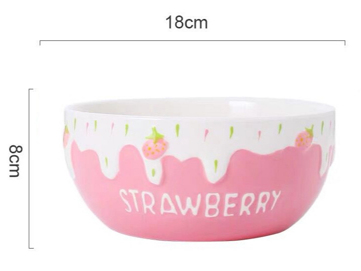 Title 8, Bol à fraises en céramique pour petit-déjeuner,...