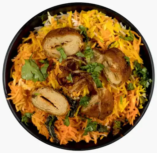 Achari Soya Chaap Biryani