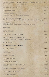 Hotel Suba International menu 3