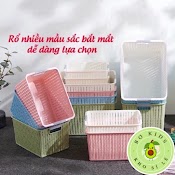 Rổ Đan Mây Đựng Đồ Đa Năng 3 Size Nhựa Việt Nhật ( 3415 - 1 / 3415 - 2 / 3415 - 3 ),Giỏ Đựng Quần Áo, Dụng Cụ Nhà Bếp