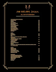 The Golden Jackal menu 3