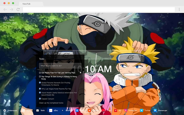 Naruto Uzumaki New Tab HD Anime Theme