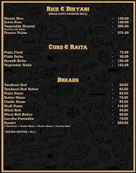 Butler's menu 2
