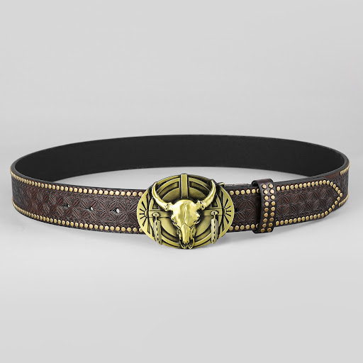 Title 7, Trendy Western Denim Belt for Jeans. Durable De...