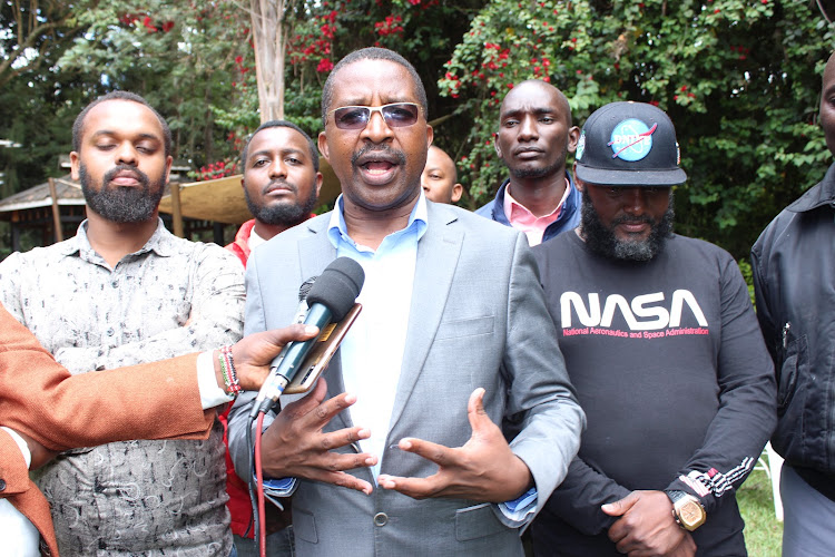 Former Murang'a governor Mwangi wa Iria at Kabati in Murang'a on January 4, 2022.