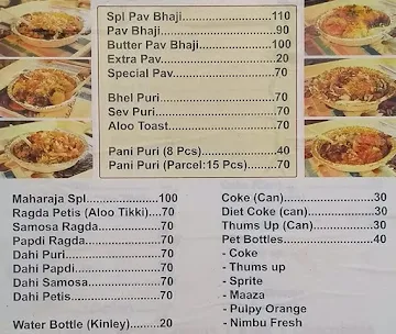 Maharaja Chat menu 