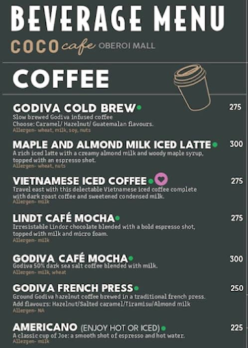 Cococafe By Cococart menu 