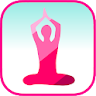 Yoga for women stretching icon