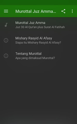 Murottal Juz Amma Mishary Rasyid Al Afasy