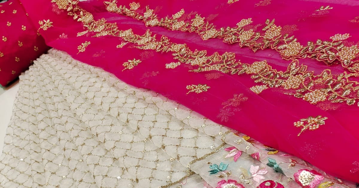 Pure handloom soft organza lehenga