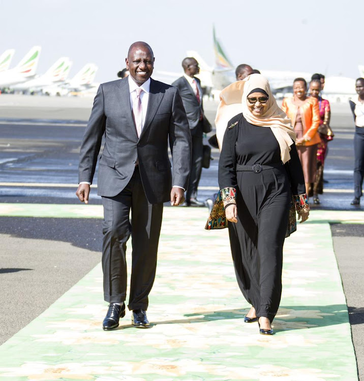 President William Ruto arrive in Ethiopia for the 36th AU summit in on February 17.