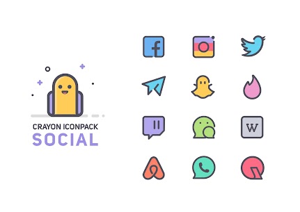 Crayon Icon Pack 3