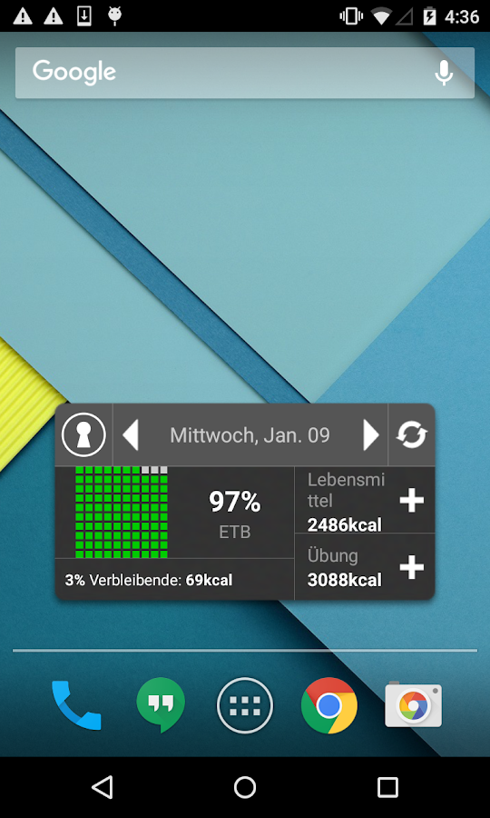   Kalorienzähler von FatSecret – Screenshot 
