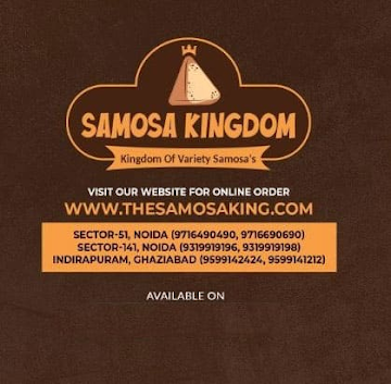 Samosa Kingdom menu 