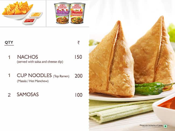 Delights by INOX menu 