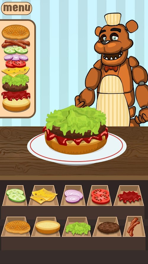 Android application Burger Fred Chef screenshort