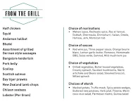 Above Sea Level - The Raintree menu 1