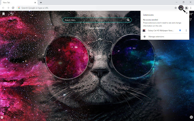 Galaxy Cat PC Wallpapers New Tab