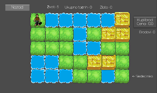 Android application Znanjem do cilja screenshort