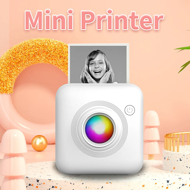 Mini Kleine Draagbare Verkeerde Printer Perfect voor Onderweg en Directe Foto's Gemakkelijk Overal Afdrukken Lichtgewicht en Compact Snel en Eenvoudig Afdrukken
