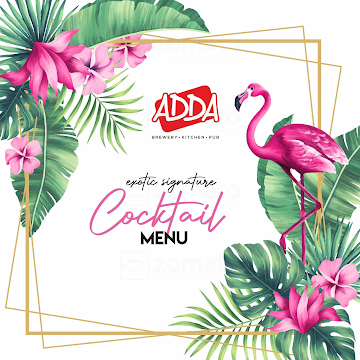 Youngster Adda menu 