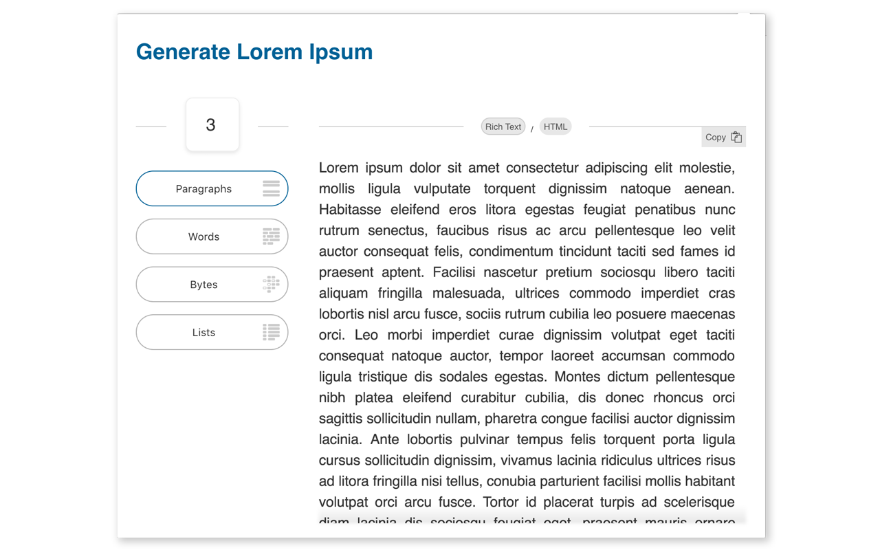 Lorem Ipsum Generator Preview image 3