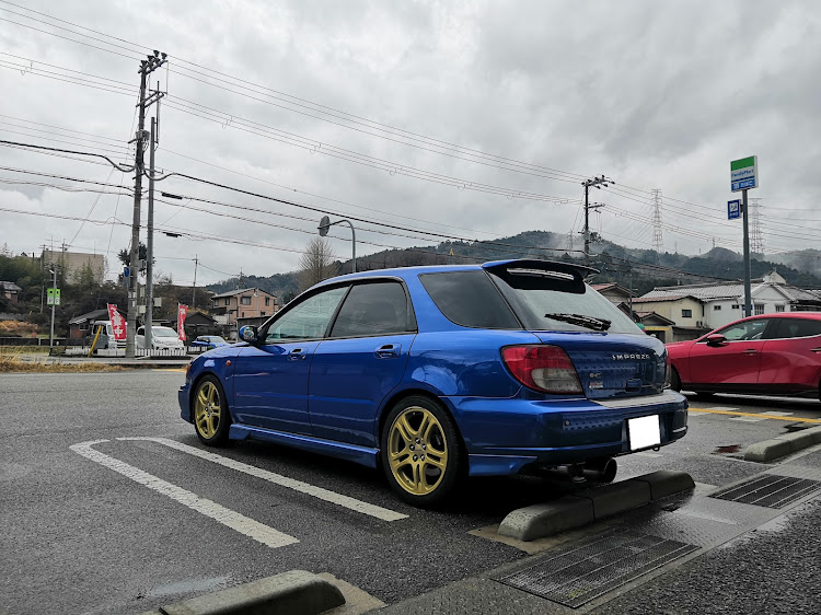 インプレッサ スポーツワゴンの丸目インプレッサ・徘徊ドライブ・久々ドライブに関するカスタム事例の投稿画像1枚目