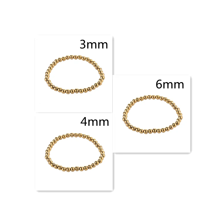 Pulseira de contas de moda em aço inoxidável, um acessório elegante para homens e mulheres. Durabilidade e design moderno para o seu estilo.