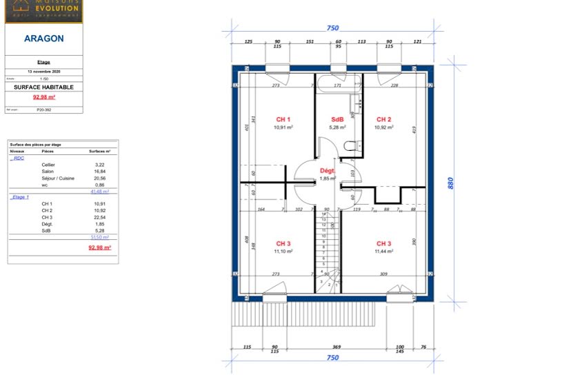  Vente Terrain + Maison - Terrain : 257m² - Maison : 90m² à Noisy-le-Grand (93160) 