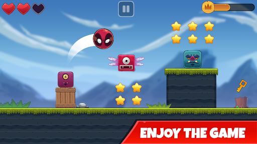 Red Bounce Ball: Jumping and Roller Ball Adventure