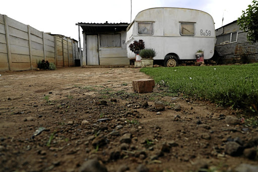 An entrance to the yard where a man was allegedly stoned to death by a couple on Sunday morning. /Sandile Ndlovu