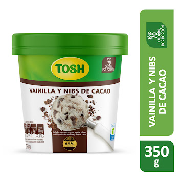 Helado Tosh Vainilla Nibs De Cacao x 350 gr  