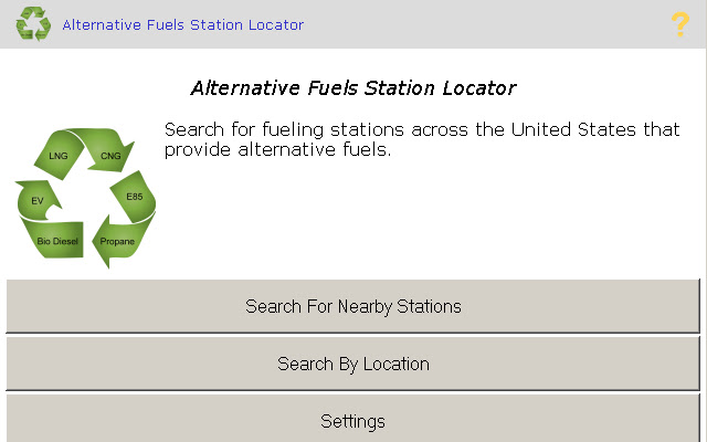 Alternative Fuels Station Locator chrome extension