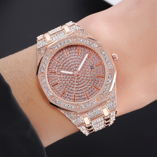 Title 2, Fashionable womens watch featuring steel band,...