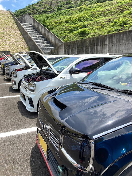 アルトワークスのオフ会・たのしいひととき・７月もよろしくお願いいたしますに関するカスタム事例の投稿画像9枚目