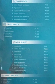 Frozen Coast The Ice Cream Hub menu 1