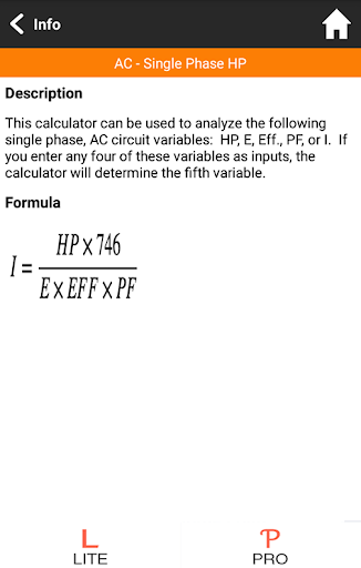 Electric Calcs