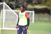 Kaizer Chiefs-bound player Thatayaone Ditlhokwe during the SuperSport United media day at Megawatt Park on May 9 2023.