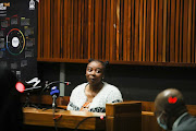 Former police constable Nomia Rosemary Ndlovu gives testimony during her appearance in the high court sitting at the Palm Ridge magistrate's court.