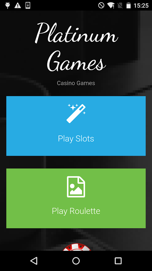 Android application Platinum Games App screenshort