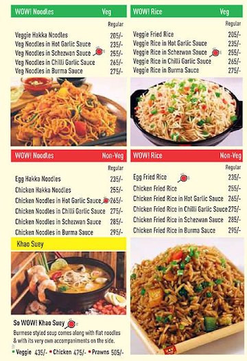 Wow! China By Wow! Momo menu 