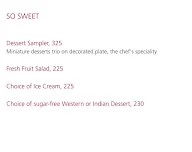 Saffron Soul - Marigold Hotel menu 4