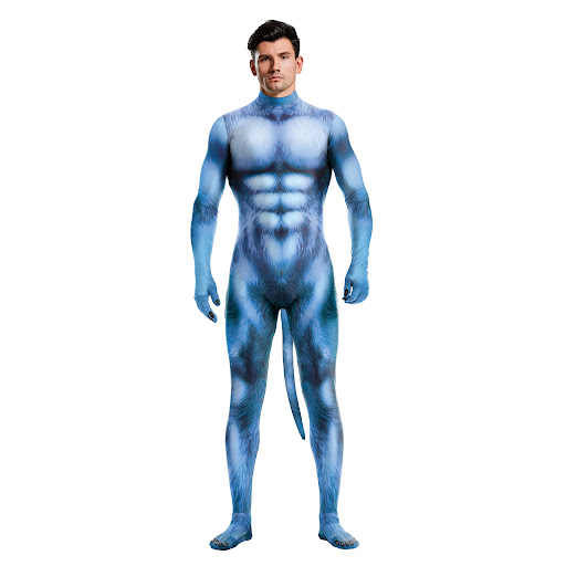 Title 5, Blue Dog Animal Costume Digital Printing All-in...