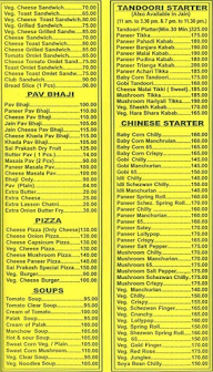 Bombay Burger menu 1