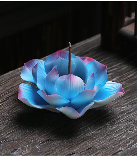 Title 7, Handmade Ceramic Creative Incense Holder Lotus ...